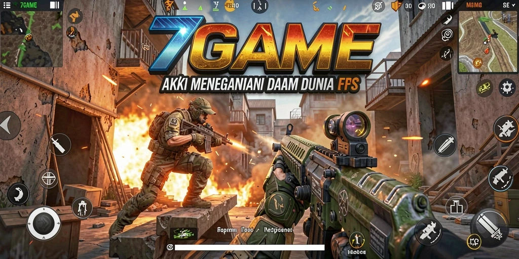 Tangkapan layar dari gameplay 7GAME yang mendebarkan.