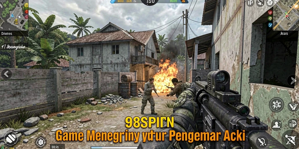 Gameplay seru 98SPIN dengan aksi FPS intens.