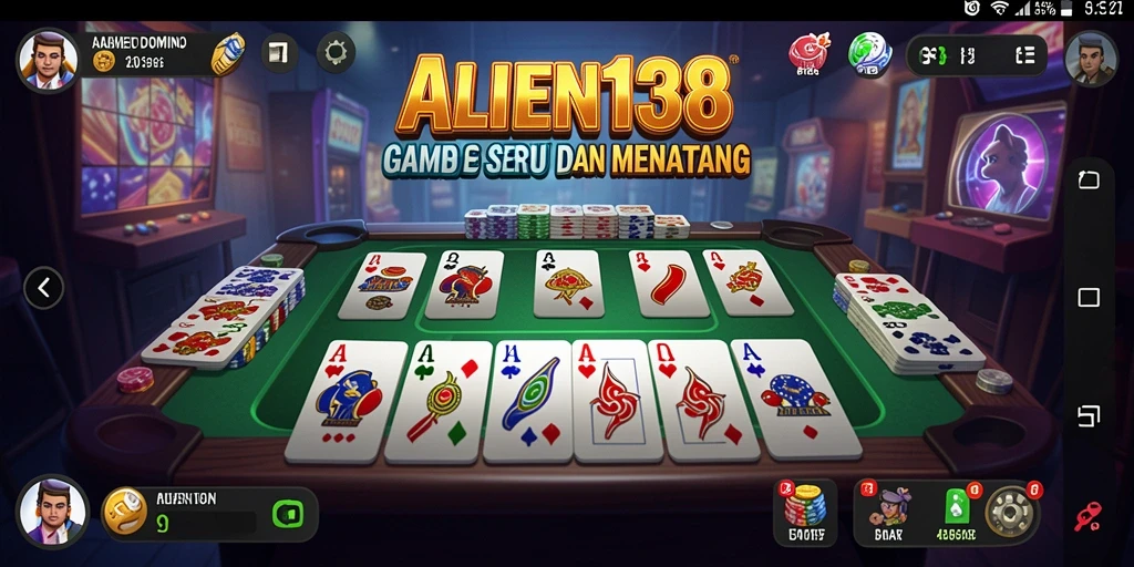 Tampilan gameplay domino yang menarik di ALIEN138.