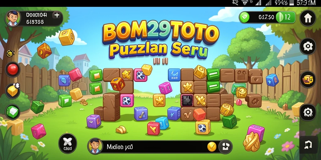 Tampilan gameplay seru BOM29TOTO dengan teka-teki yang menarik.