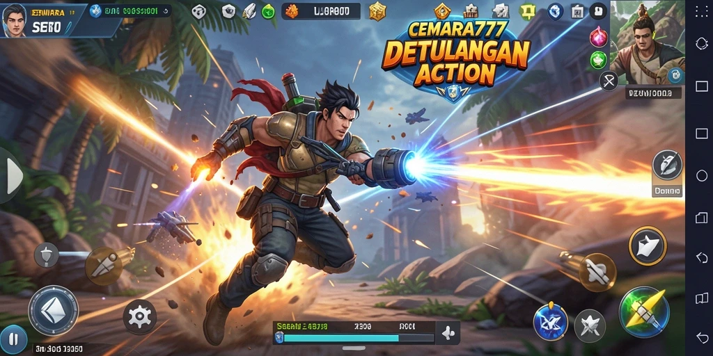 Tampilan interaktif gameplay CEMARA777 yang penuh aksi.
