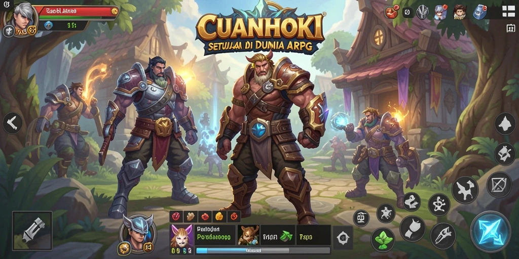 Tampilan gameplay CUANHOKI yang mendebarkan dan penuh aksi.