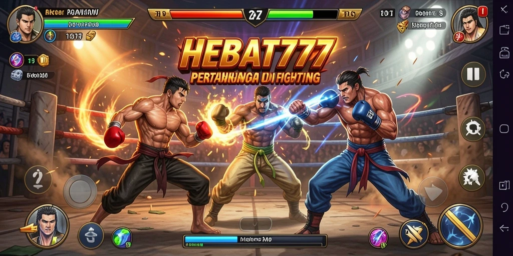 Gameplay HEBAT777 menampilkan pertarungan seru dan dinamis.