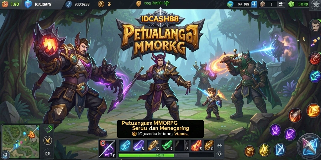 Screenshot gameplay IDCASH88 yang menampilkan pertarungan epik antara karakter.