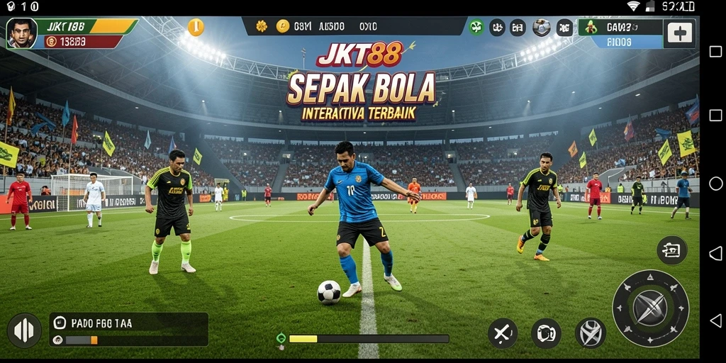 Tampilan gameplay sepak bola yang mendebarkan di JKT88.