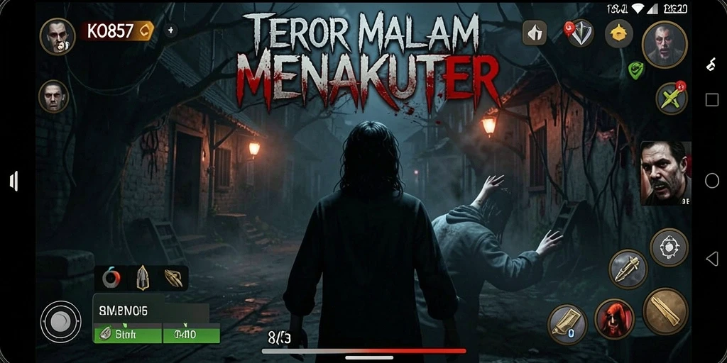 Screenshot gameplay menampilkan momen ketegangan dalam KO857.