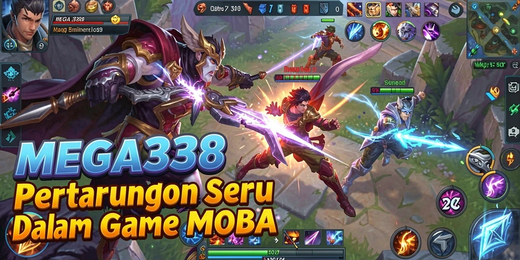 Tampilan gameplay seru dan mendebarkan dalam MEGA338.