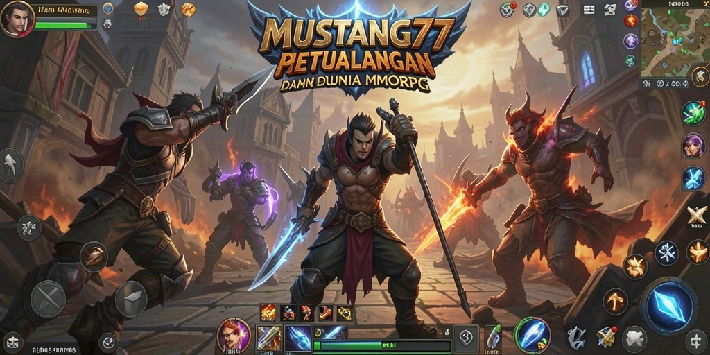 Tampilan gameplay seru dalam MUSTANG77, penuh aksi dan kolaborasi.