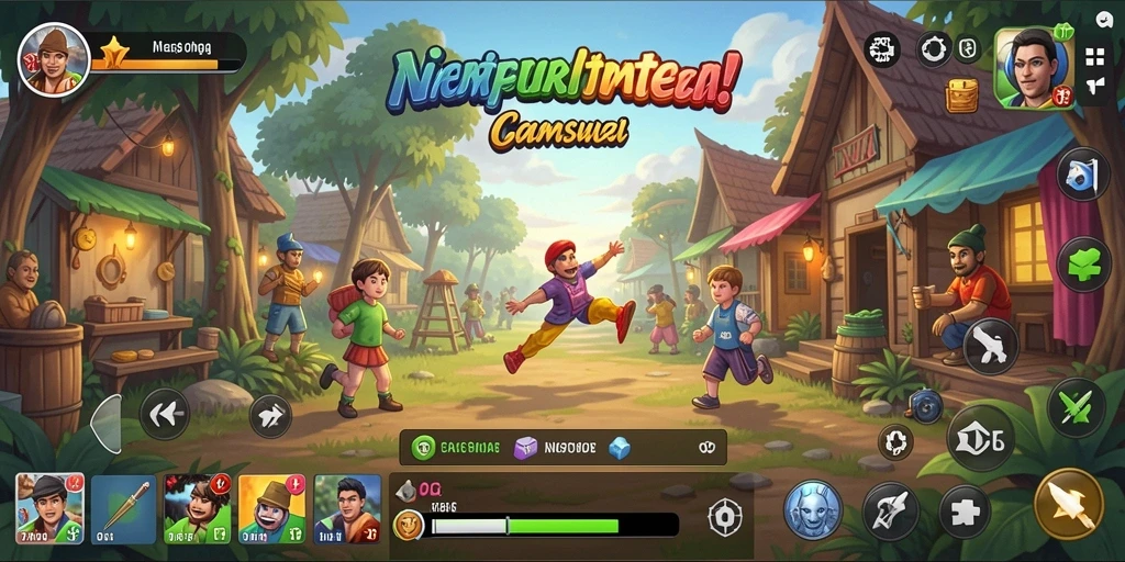 Screenshot utama OKJK menampilkan gameplay seru dan menarik.