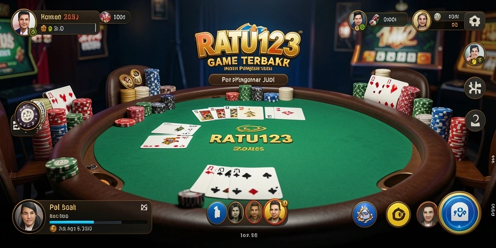 Screenshot gameplay RATU123 menunjukkan aksi seru permainan Poker.