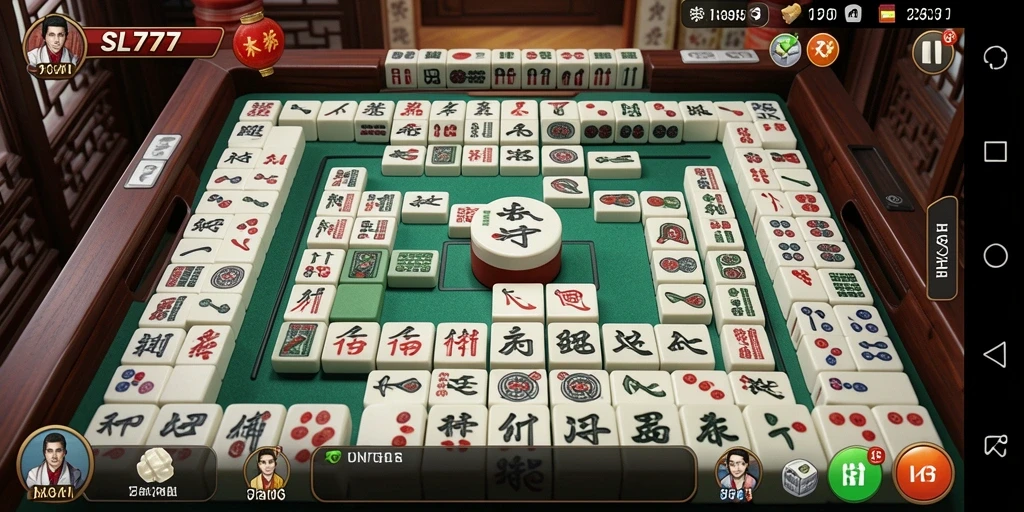 Screenshot gameplay SL777 menunjukkan keseruan bermain Mahjong.