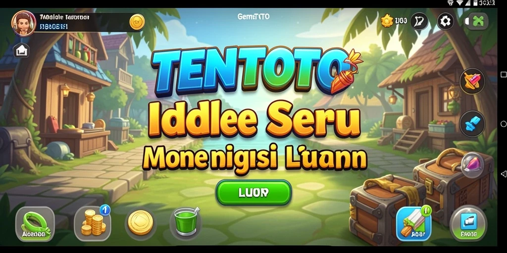 Tampilan gameplay menarik TENTOTO dengan mekanisme Idle.