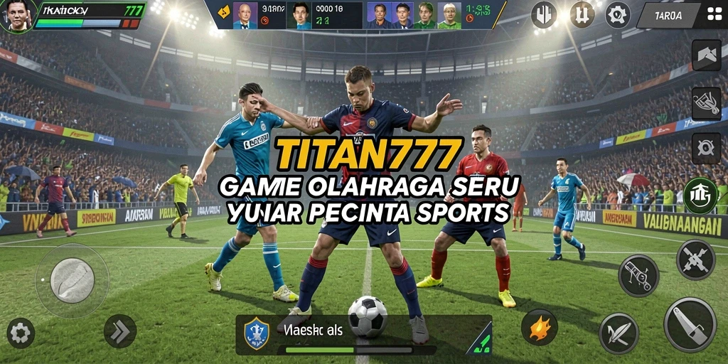 Tampilan gameplay seru dari TITAN777 yang penuh aksi olahraga.