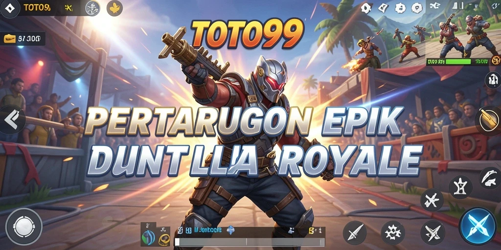 Screenshot gameplay TOTO99 menunjukkan aksi pertempuran yang intens.